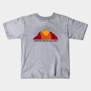 Mountains and retro style Kids T-Shirt